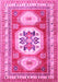 Geometric Pink Traditional Rug, tr3008pnk