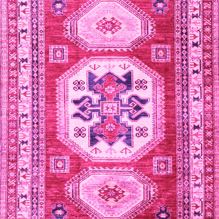 Geometric Pink Traditional Rug, tr3008pnk