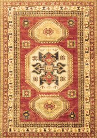 Geometric Brown Traditional Rug, tr3008brn