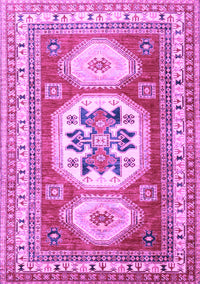 Geometric Purple Traditional Rug, tr3008pur