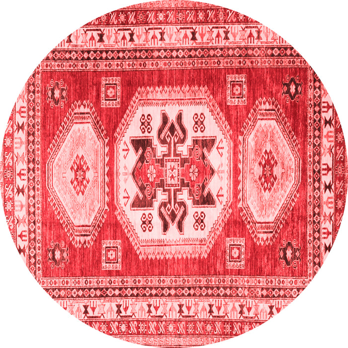 Geometric Red Traditional Rug, tr3008red