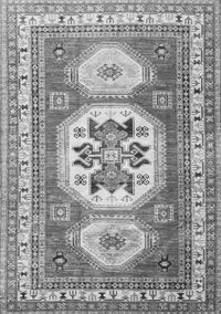 Geometric Gray Traditional Rug, tr3008gry