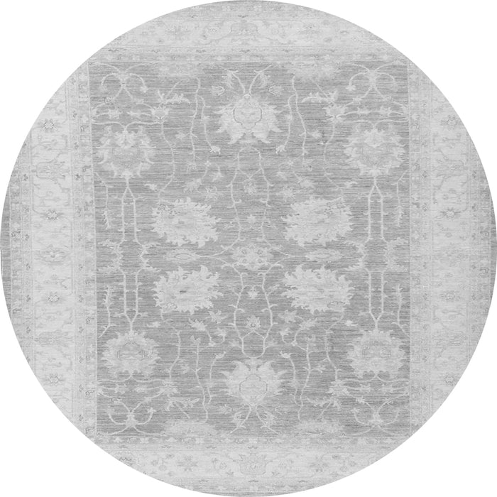 Square Oriental Gray Traditional Rug, tr3009gry