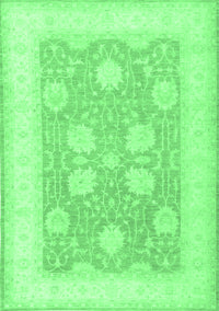 Oriental Emerald Green Traditional Rug, tr3009emgrn