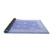 Sideview of Oriental Blue Traditional Rug, tr3009blu