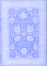 Machine Washable Oriental Blue Traditional Rug, wshtr3009blu