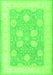 Oriental Green Traditional Rug, tr3009grn