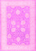 Oriental Pink Traditional Rug, tr3009pnk