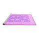 Sideview of Machine Washable Oriental Purple Traditional Area Rugs, wshtr3009pur