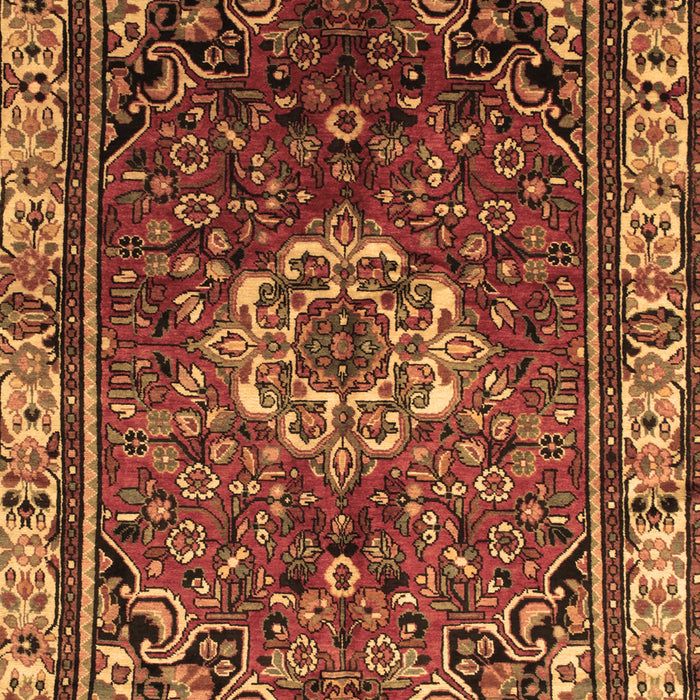Machine Washable Persian Brown Traditional Rug, wshtr300brn