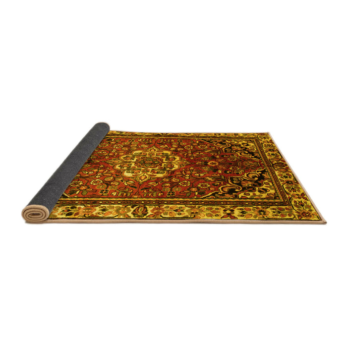 Sideview of Persian Yellow Traditional Rug, tr300yw