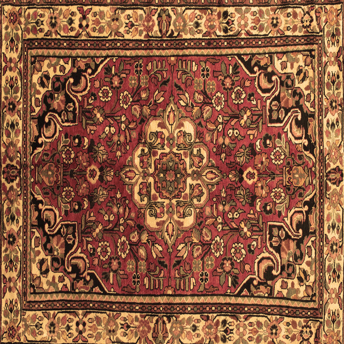 Square Machine Washable Persian Brown Traditional Rug, wshtr300brn