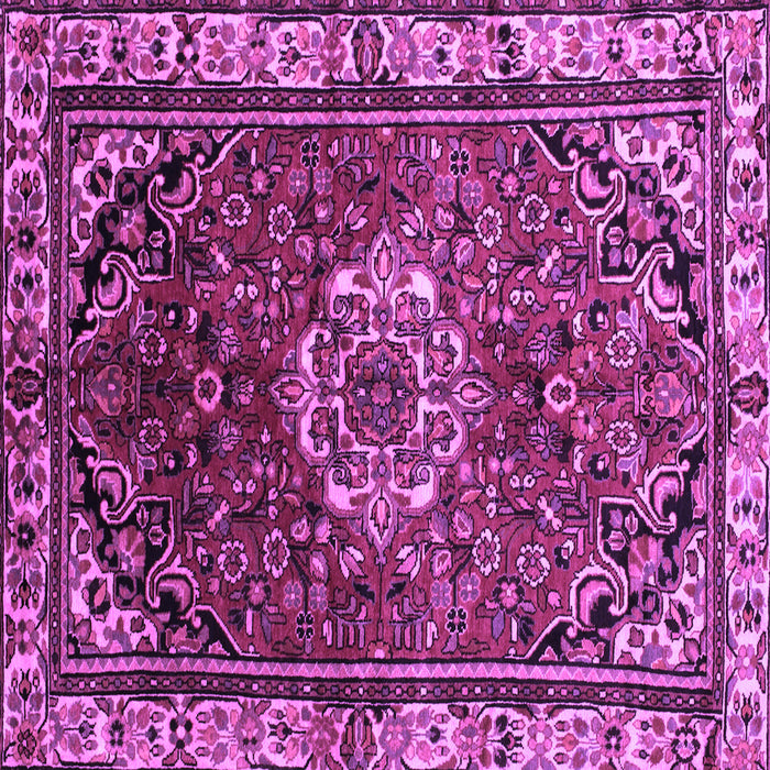 Square Machine Washable Persian Purple Traditional Area Rugs, wshtr300pur