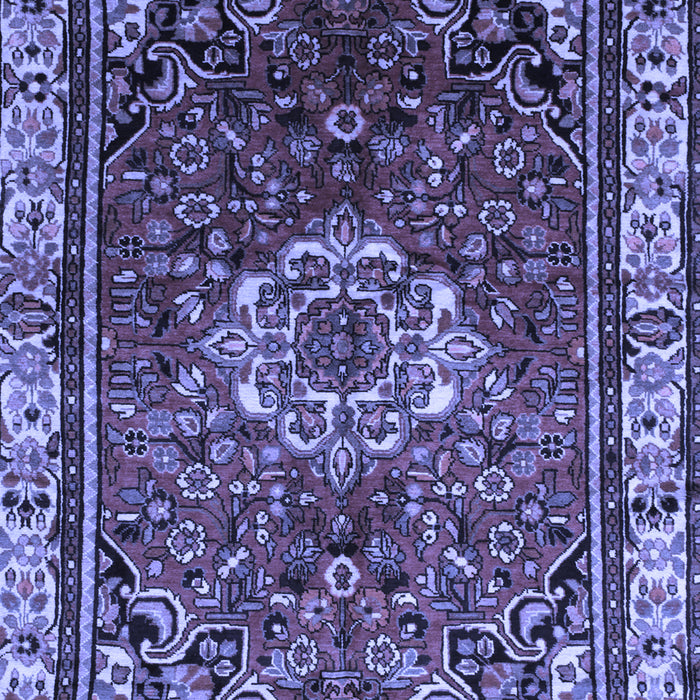 Machine Washable Persian Blue Traditional Rug, wshtr300blu
