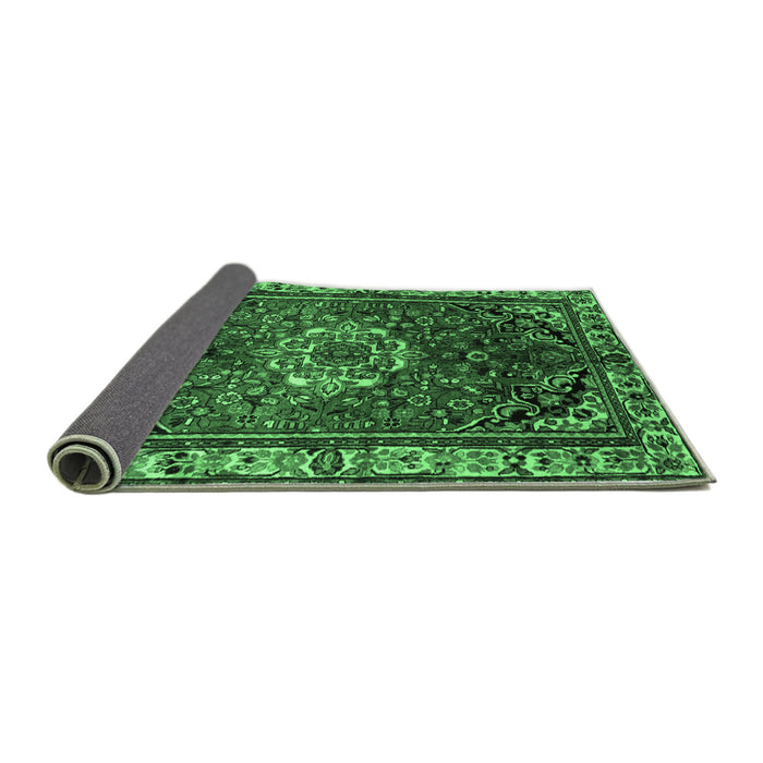 Sideview of Persian Emerald Green Traditional Rug, tr300emgrn