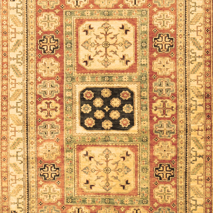 Geometric Brown Traditional Rug, tr3010brn