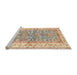 Sideview of Machine Washable Traditional Orange Salmon Pink Rug, wshtr3011