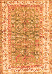 Oriental Orange Traditional Rug, tr3011org