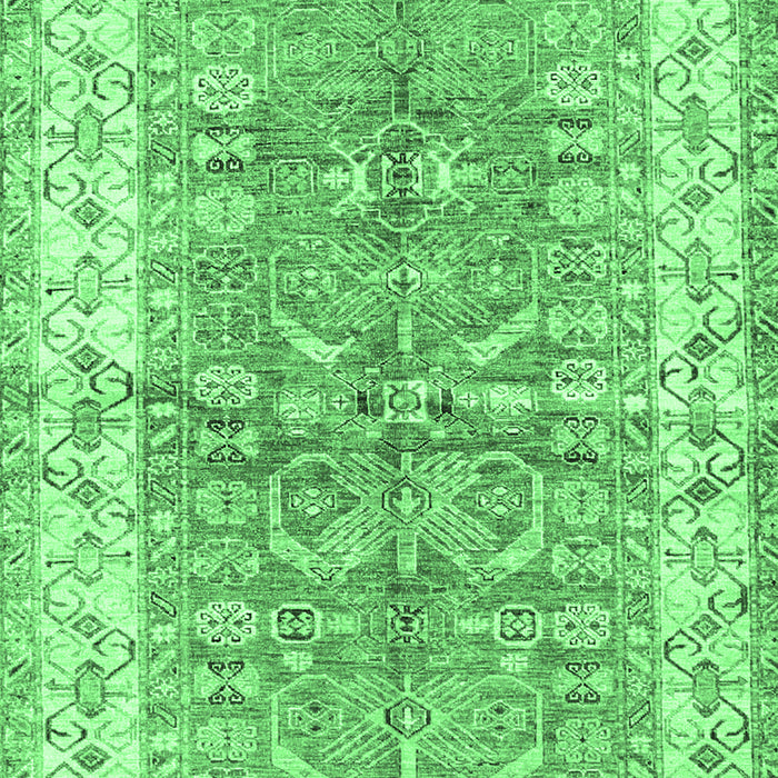Oriental Emerald Green Traditional Rug, tr3011emgrn