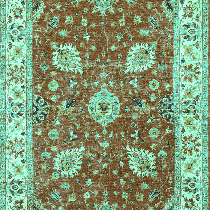 Oriental Turquoise Traditional Rug, tr3012turq