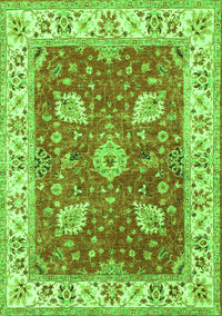 Oriental Green Traditional Rug, tr3012grn