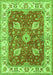 Oriental Green Traditional Rug, tr3012grn