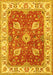 Machine Washable Oriental Yellow Traditional Rug, wshtr3012yw