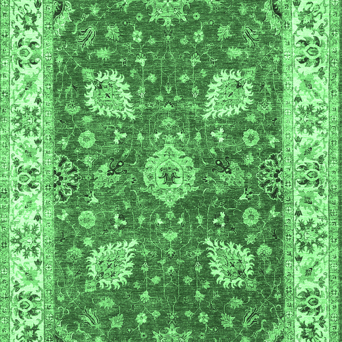 Oriental Emerald Green Traditional Rug, tr3012emgrn