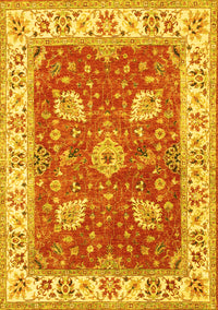 Oriental Yellow Traditional Rug, tr3012yw
