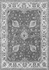 Oriental Gray Traditional Rug, tr3012gry