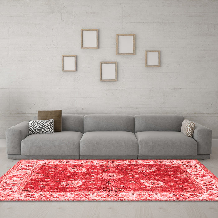Traditional Red Washable Rugs