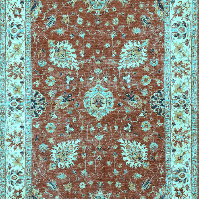 Oriental Light Blue Traditional Rug, tr3012lblu