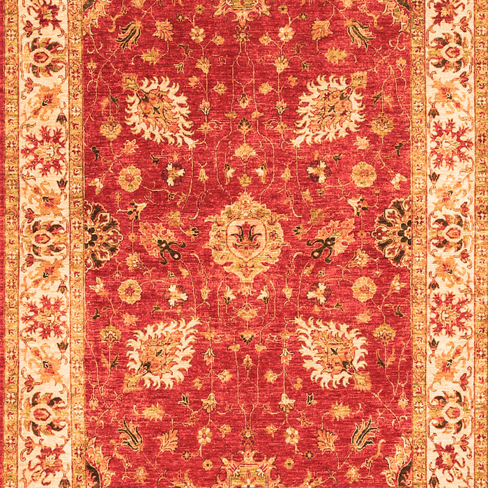 Oriental Orange Traditional Rug, tr3012org