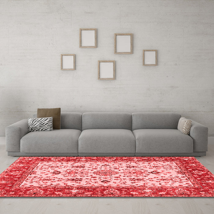 Traditional Red Washable Rugs
