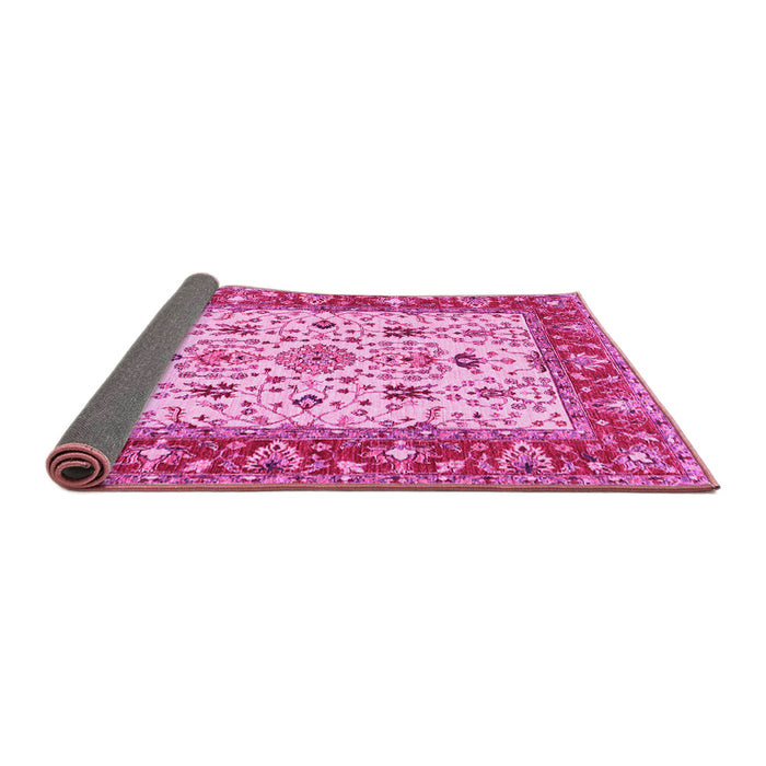 Sideview of Persian Pink Traditional Rug, tr3013pnk