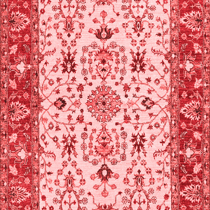 Machine Washable Persian Red Traditional Rug, wshtr3013red