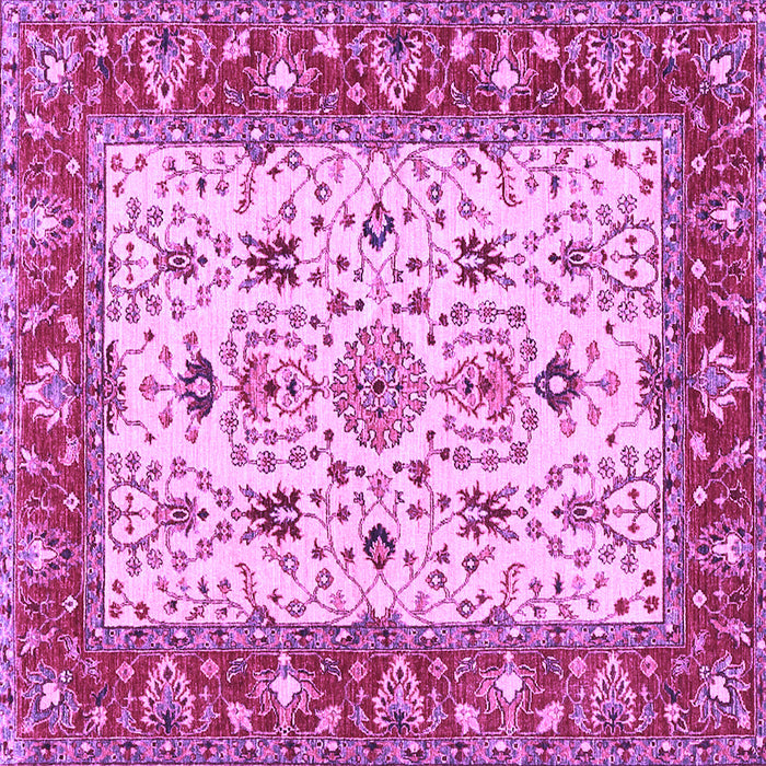 Square Persian Purple Traditional Rug, tr3013pur