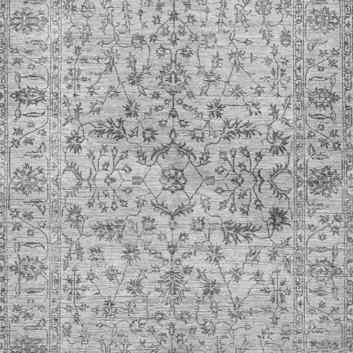 Serging Thickness of Machine Washable Persian Gray Traditional Rug, wshtr3014gry