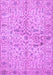 Machine Washable Persian Purple Traditional Area Rugs, wshtr3014pur