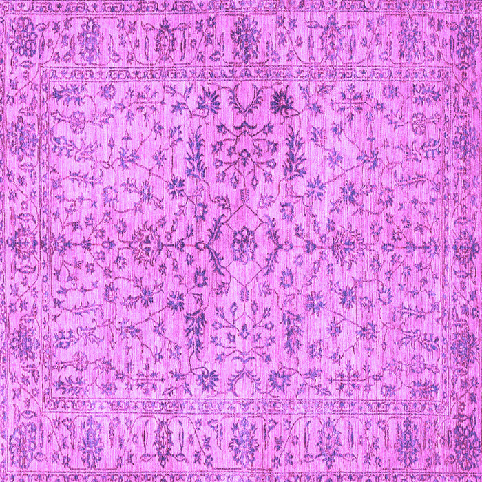 Square Machine Washable Persian Purple Traditional Area Rugs, wshtr3014pur