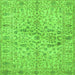 Serging Thickness of Persian Green Traditional Rug, tr3014grn