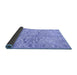 Sideview of Persian Blue Traditional Rug, tr3014blu