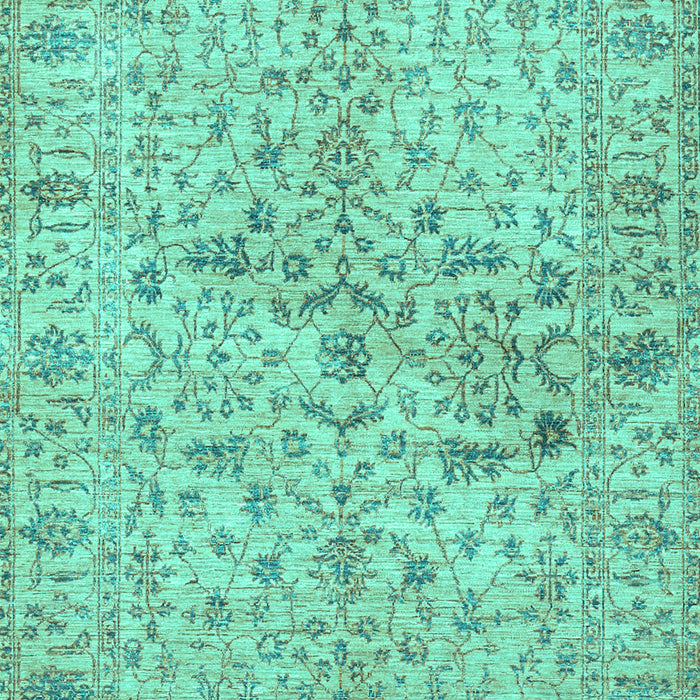 Machine Washable Persian Turquoise Traditional Area Rugs, wshtr3014turq