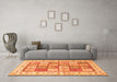 Machine Washable Persian Orange Traditional Area Rugs in a Living Room, wshtr3015org