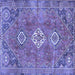 Square Persian Blue Traditional Rug, tr3016blu