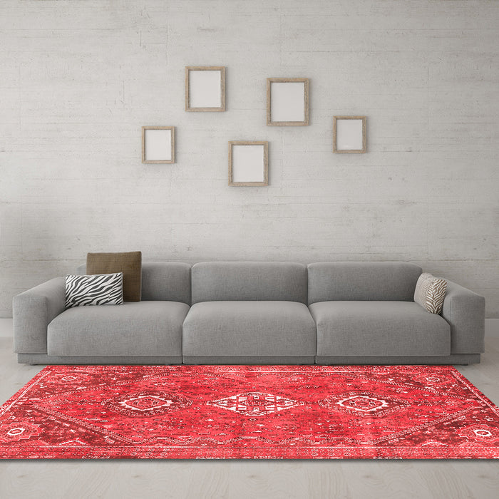 Traditional Red Washable Rugs