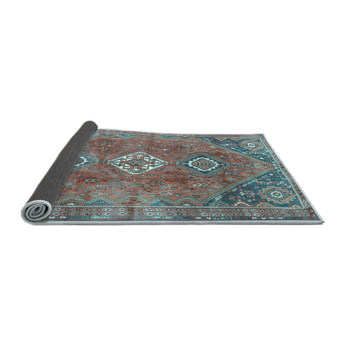 Sideview of Persian Light Blue Traditional Rug, tr3016lblu