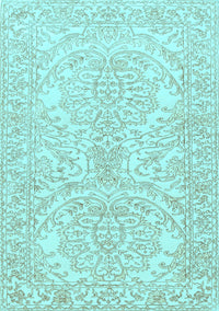 Persian Light Blue Traditional Rug, tr3017lblu