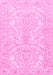 Machine Washable Persian Pink Traditional Rug, wshtr3017pnk