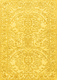 Persian Yellow Traditional Rug, tr3017yw